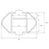 Galerie de toit Menabo PickUp 135 cm