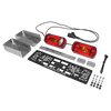 Installatieset voor de verlichting inclusief slagbescherming en houder voor de kentekenplaat passend voor wilddrager Gehetec Deep 210
