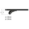 Galerie de toit G3 Clop infinity alu 77 cm - 115 cm