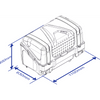 Coffre sur attelage TowBox V1 noir