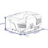 Transportbox voor op de trekhaak TowBox V4 Evo Urban zwart