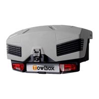 Coffre sur attelage TowBox V4 Evo Classic gris