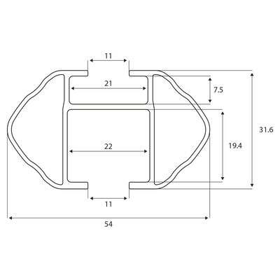 Galerie de toit Menabo PickUp 120 cm