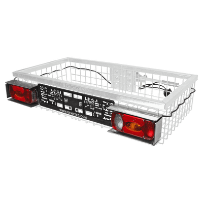 Installatieset voor de verlichting inclusief slagbescherming en houder voor de kentekenplaat passend voor wilddrager Gehetec Deep 210