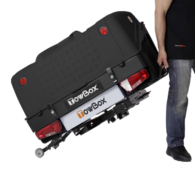 Coffre sur attelage TowBox V1 noir