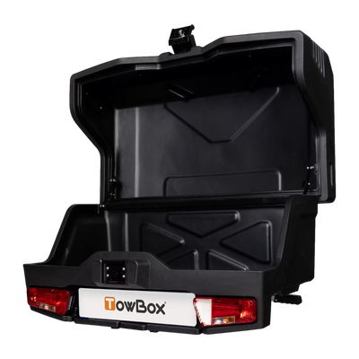 Transportbox voor op de trekhaak TowBox V4 Evo Urban zwart