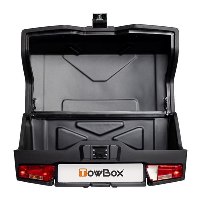 Transportbox voor op de trekhaak TowBox V4 Evo Urban zwart