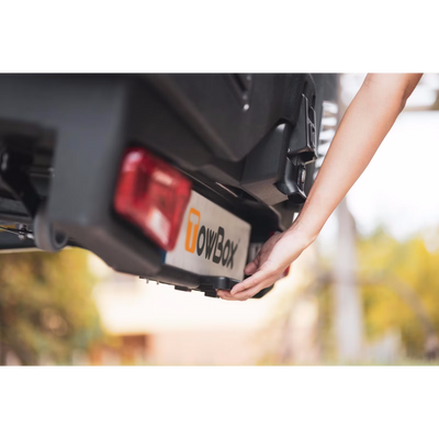 Transportbox voor op de trekhaak TowBox V4 Evo Urban zwart