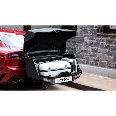 Coffre sur attelage TowBox V5 noir mat