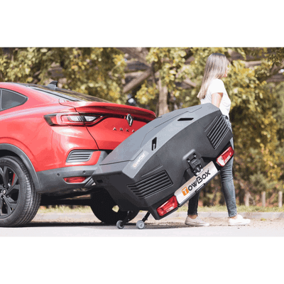 Coffre sur attelage TowBox V4 Evo Classic gris